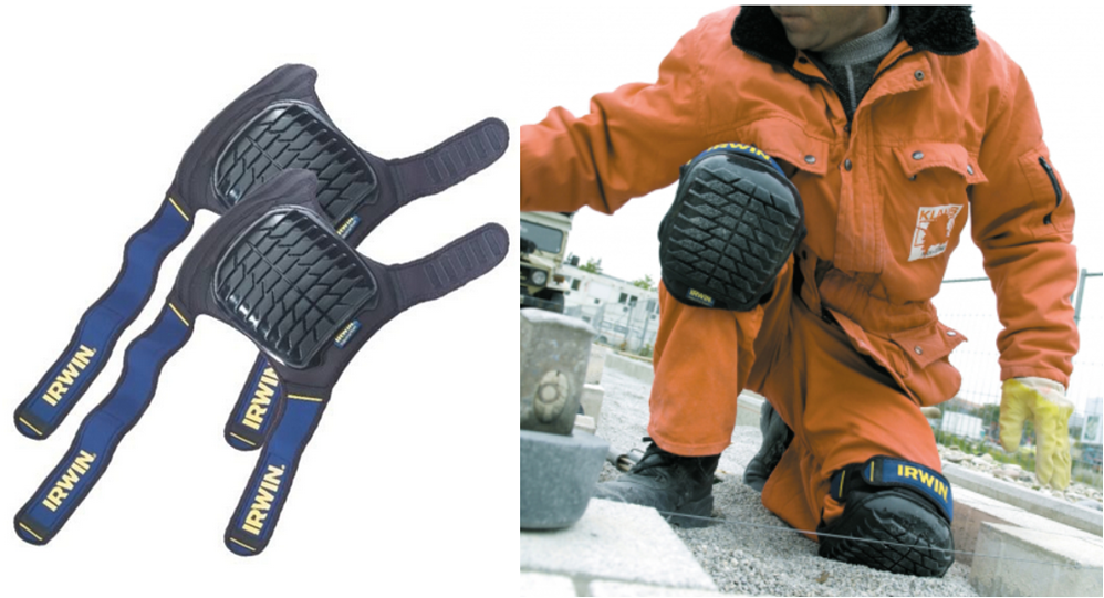 Universelle Bau-Knieschoner zur Entlastung